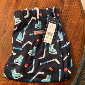 Brand new with tags-boys Vineyard Vines navy blue hockey pajama pants
